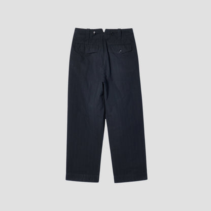 DENSE COTTON STRIPE TROUSERS