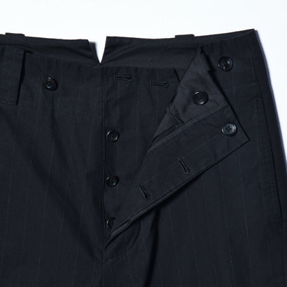 DENSE COTTON STRIPE TROUSERS