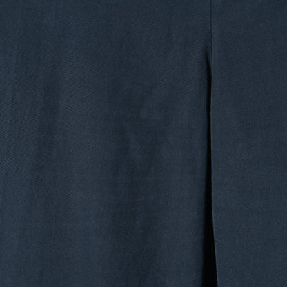 WASHED YARN DYE COTTON POPLIN TROUSERS