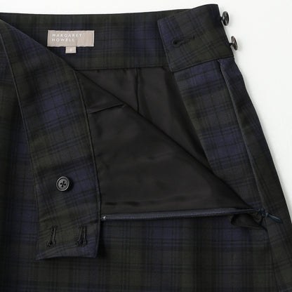 WOOL BLACKWATCH SKIRT