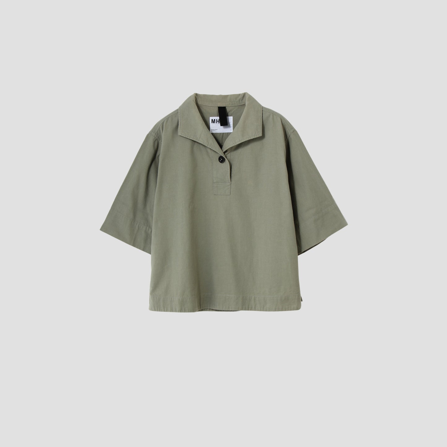 WORN COTTON PLAINWEAVE SHIRT