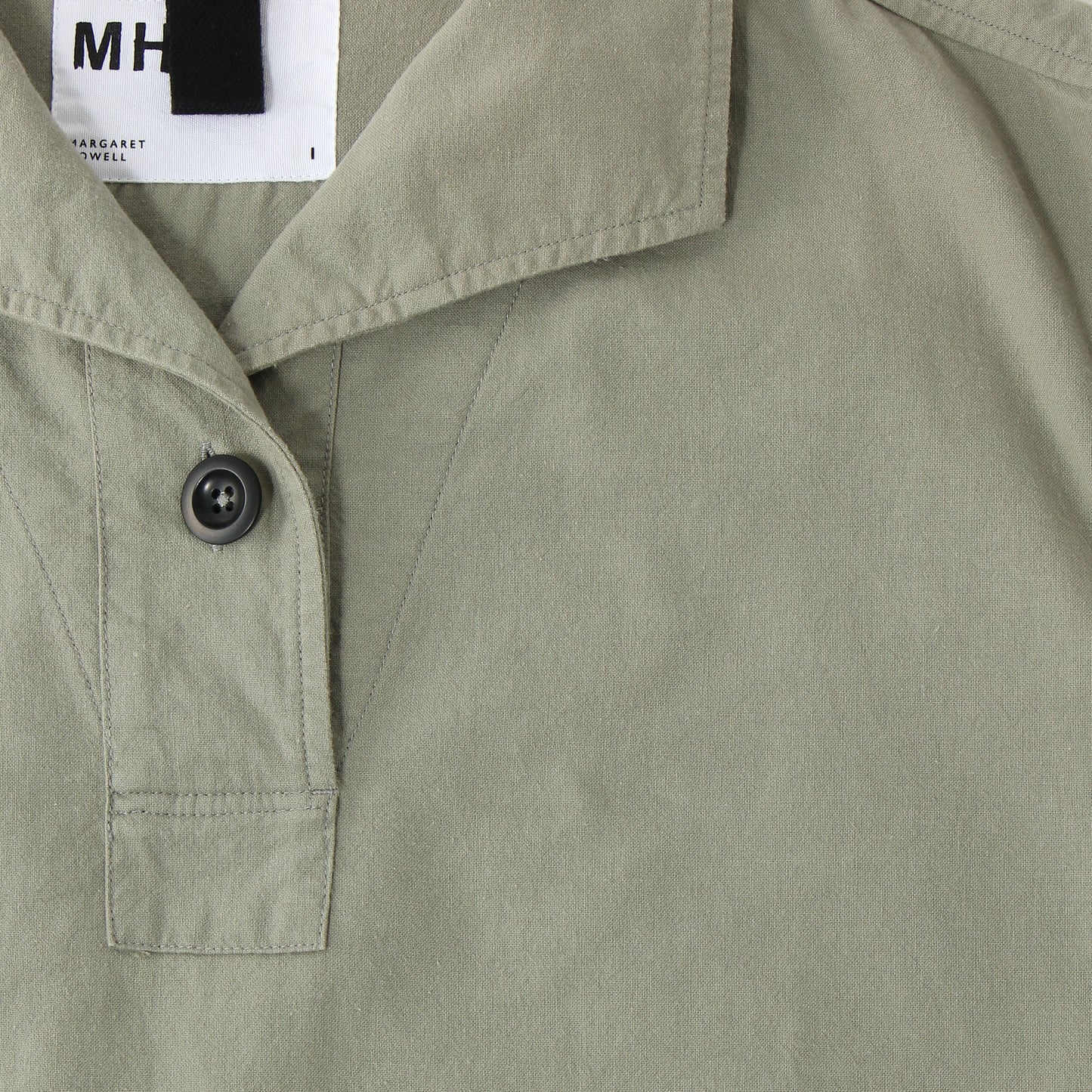 WORN COTTON PLAINWEAVE SHIRT