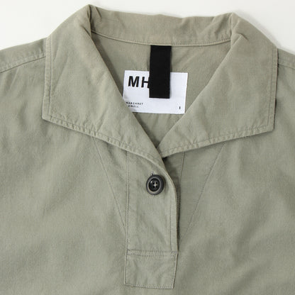 WORN COTTON PLAINWEAVE SHIRT