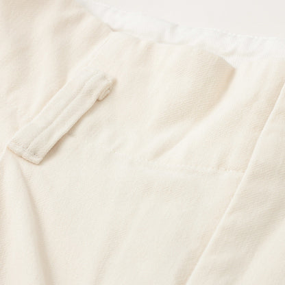 WASHED COTTON TWILL TROUSERS