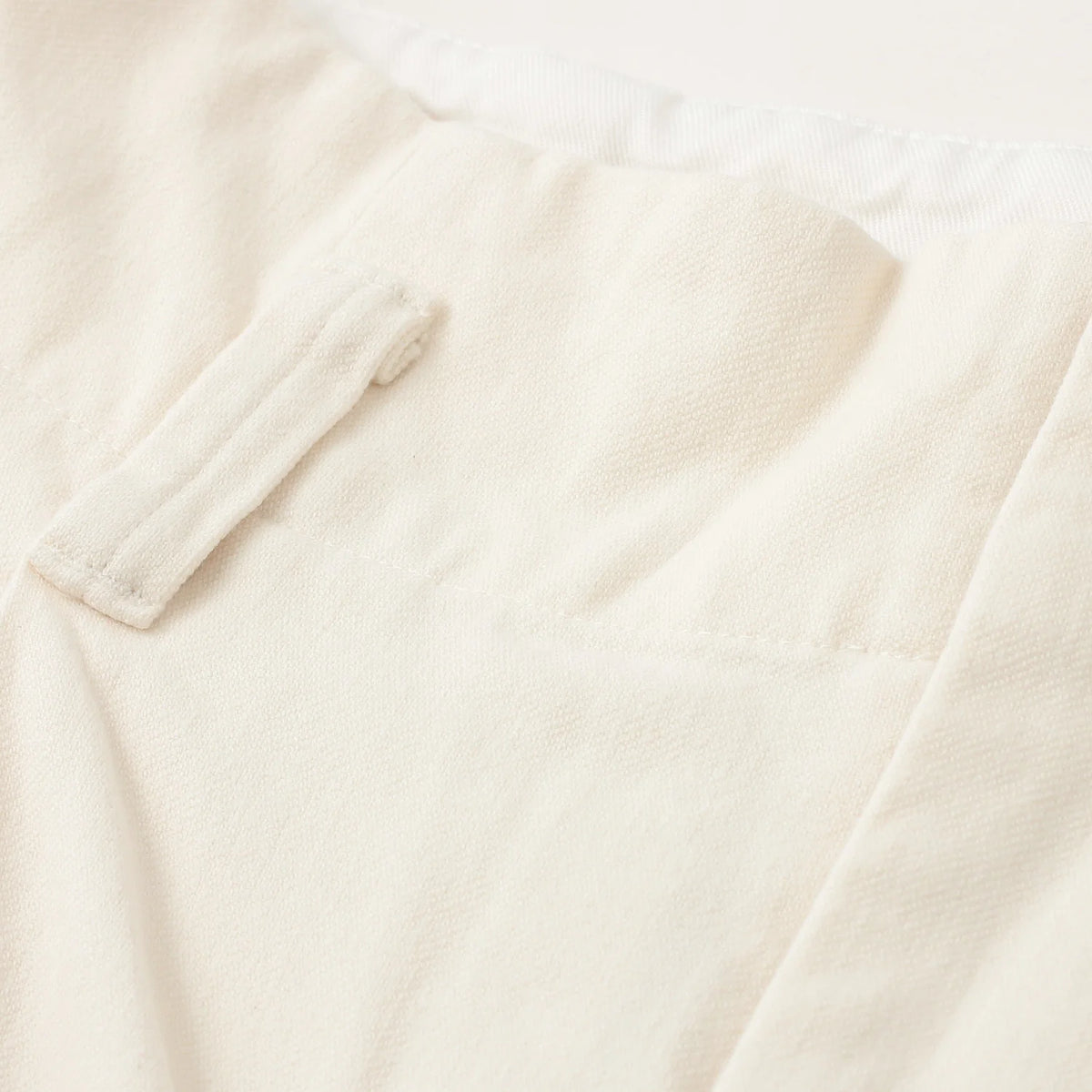 WASHED COTTON TWILL TROUSERS