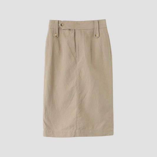 HIGH TWIST COTTON LINEN SKIRT