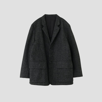 GLEN CHECK WOOL JACKET