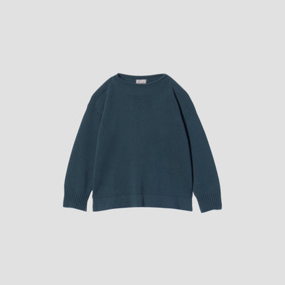 WOOL COTTON GUERNSEY KNIT