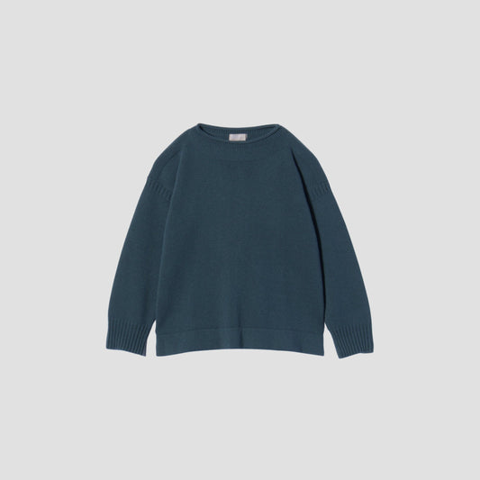 WOOL COTTON GUERNSEY KNIT