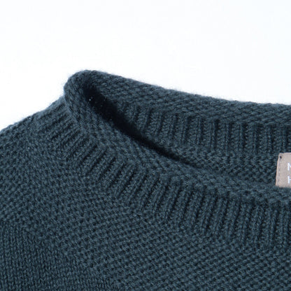 WOOL COTTON GUERNSEY KNIT