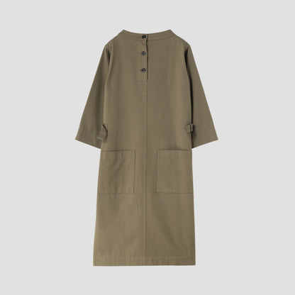 COTTON WOOL TWILL DRESS