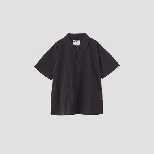 SANDED COTTON LINEN SHIRT
