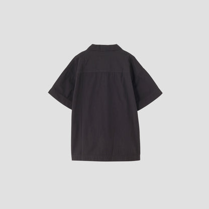 SANDED COTTON LINEN SHIRT
