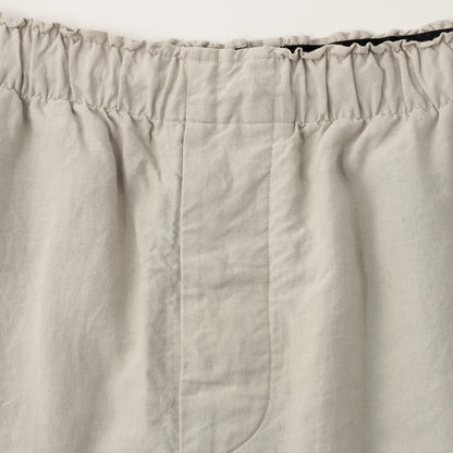 LINEN PLAINWEAVE TROUSERS