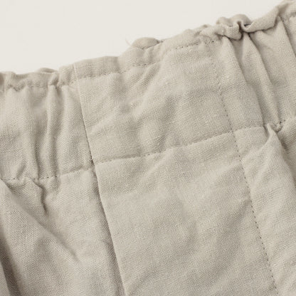 LINEN PLAINWEAVE TROUSERS