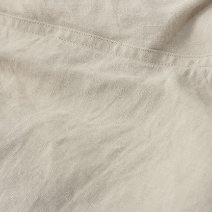 LINEN PLAINWEAVE TROUSERS
