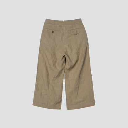 HIGH DENSE LINEN TROUSERS