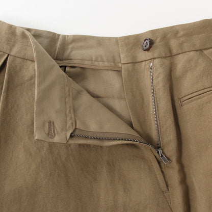 LINEN COTTON TWILL SKIRT
