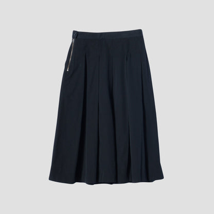 WOOL COTTON TWILL SKIRT