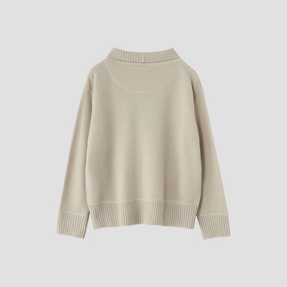 FELTED ROUGH WOOL KNIT