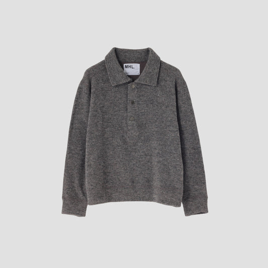WOOL COTTON RIB TOP JERSEY