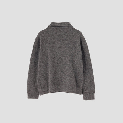 WOOL COTTON RIB TOP JERSEY