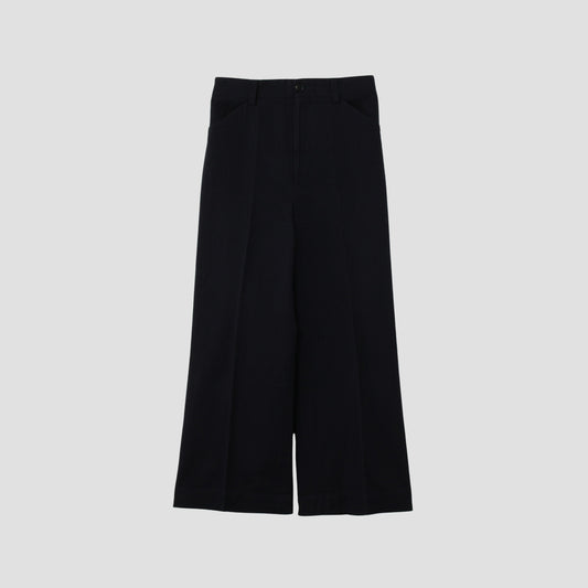 COTTON LINEN TWILL TROUSERS