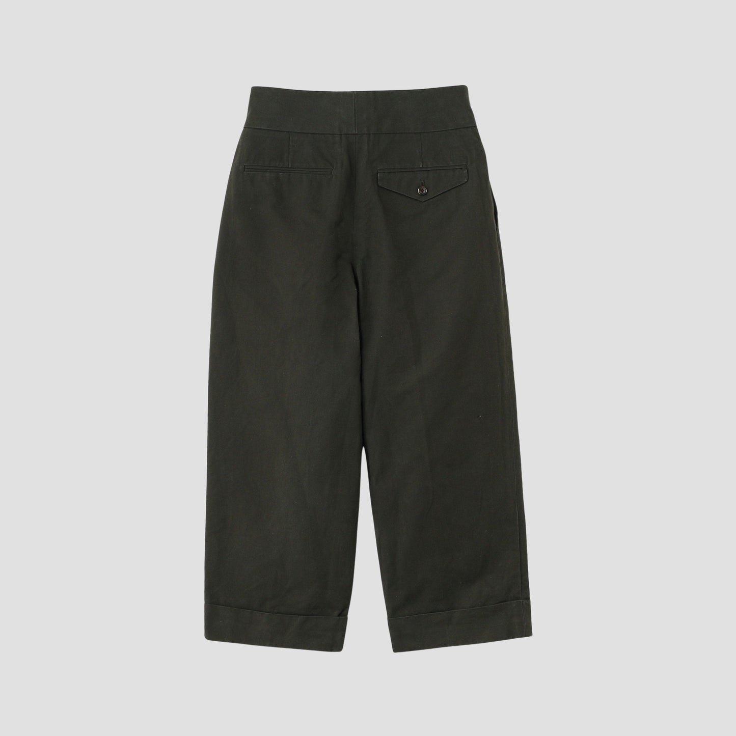 BRUSHED COTTON LINEN TROUSERS