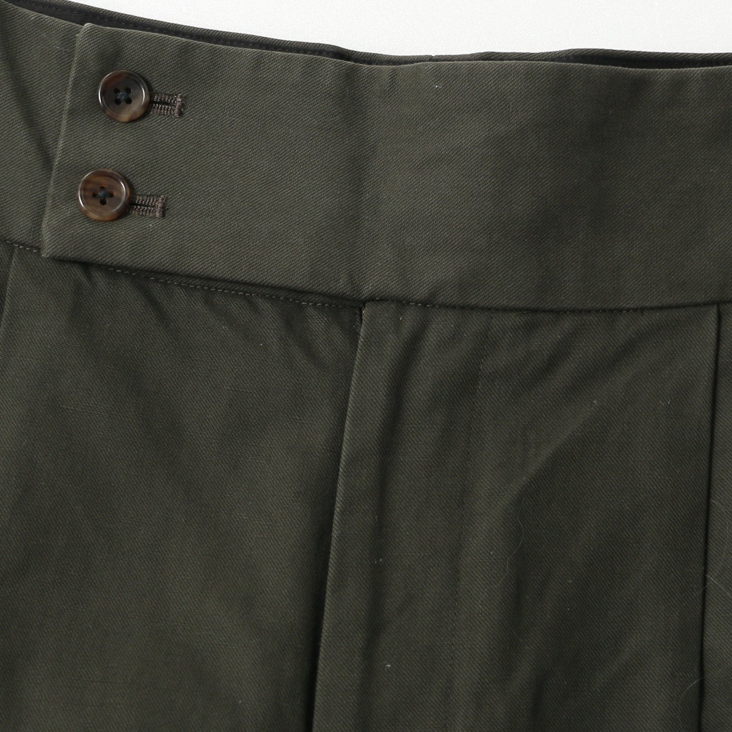 BRUSHED COTTON LINEN TROUSERS