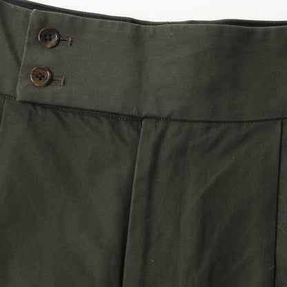 BRUSHED COTTON LINEN TROUSERS