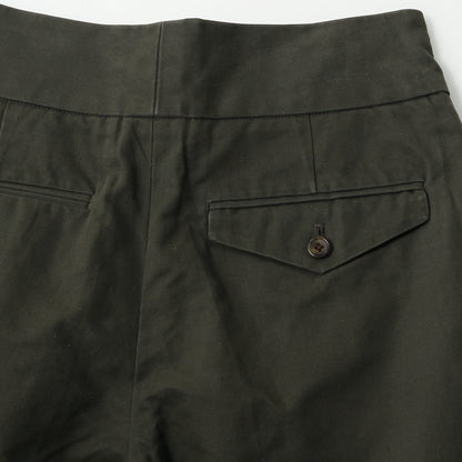 BRUSHED COTTON LINEN TROUSERS