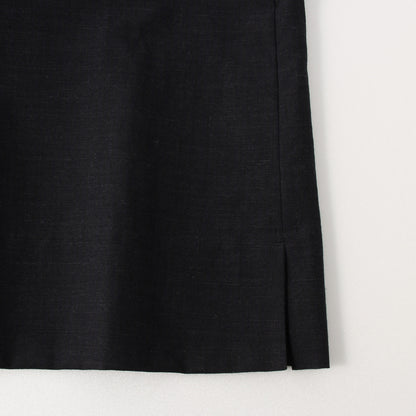 LINEN WOOL HOPSACK DRESS