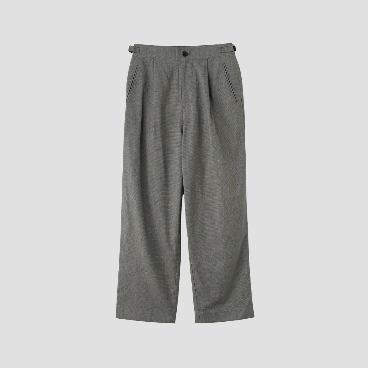 FINE WOOL POPLIN TROUSERS