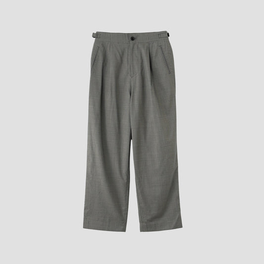FINE WOOL POPLIN TROUSERS