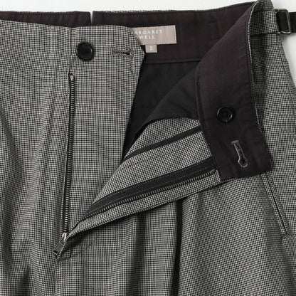 FINE WOOL POPLIN TROUSERS