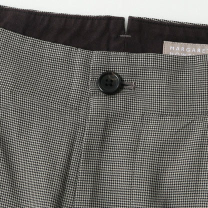FINE WOOL POPLIN TROUSERS