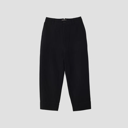 COTTON LINEN TWILL TROUSERS
