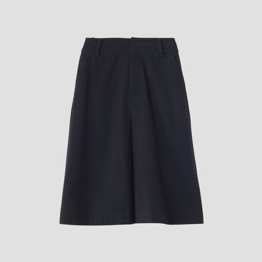 BRUSHED COTTON WOOL SKIRT