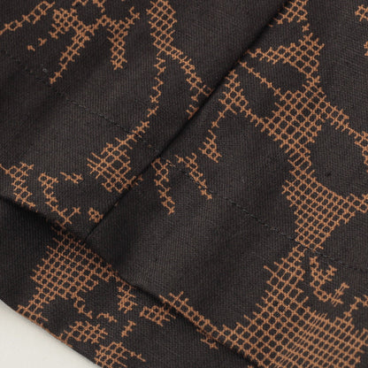 DAMASK COTTON LINEN TWILL SKIRT