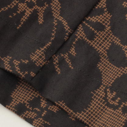 DAMASK COTTON LINEN TWILL SKIRT