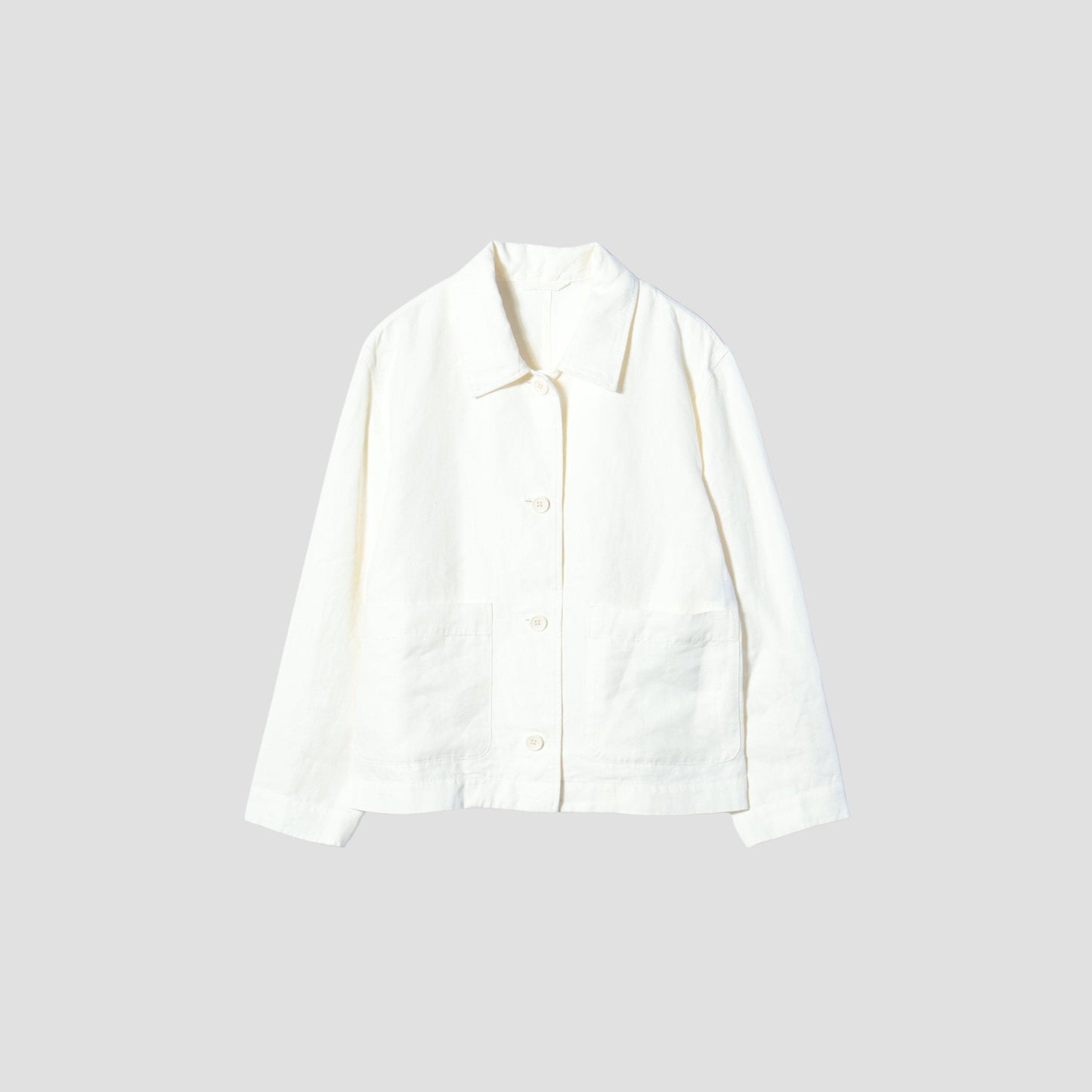 MATT LINEN POPLIN JACKET