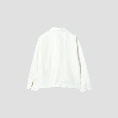 MATT LINEN POPLIN JACKET