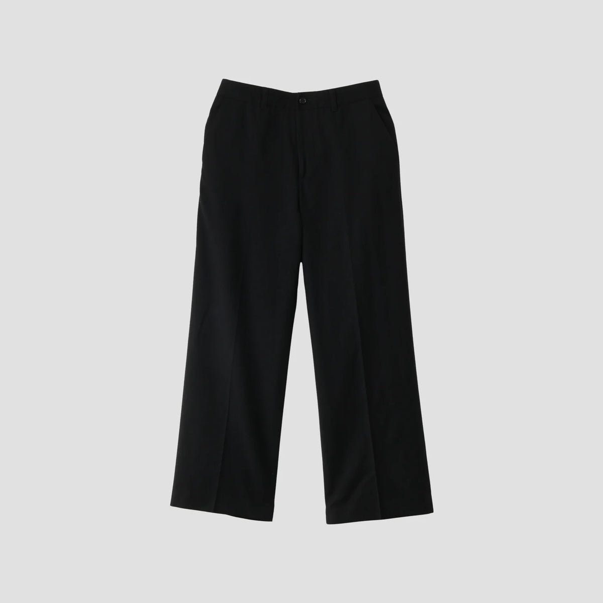 WOOL CASHMERE FLANNEL TROUSERS