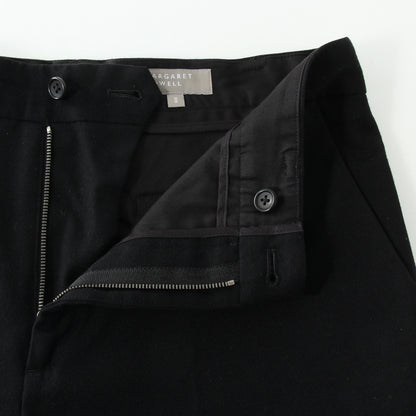WOOL CASHMERE FLANNEL TROUSERS