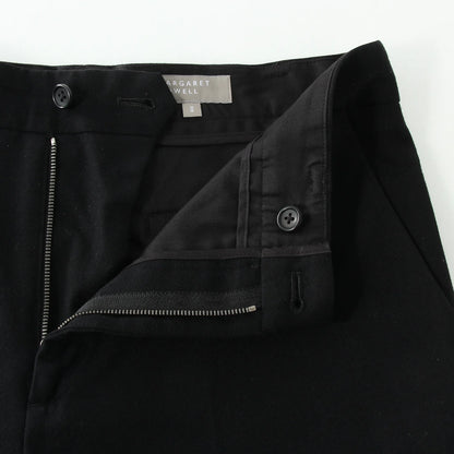 WOOL CASHMERE FLANNEL TROUSERS