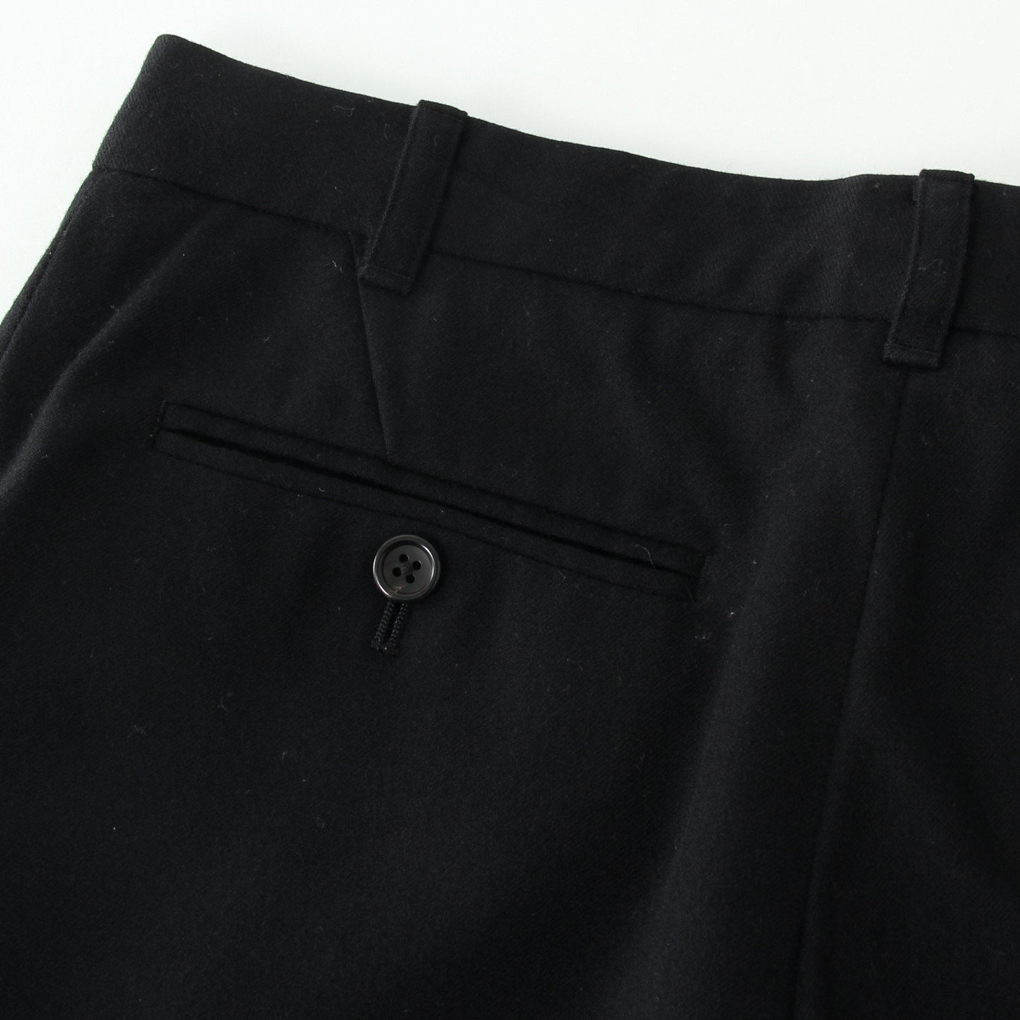 WOOL CASHMERE FLANNEL TROUSERS