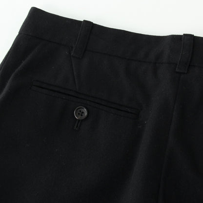 WOOL CASHMERE FLANNEL TROUSERS