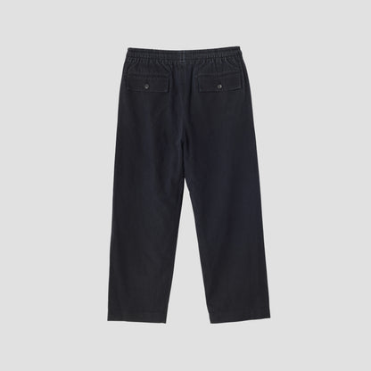 LINEN COTTON TWILL TROUSERS