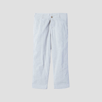 LINEN COTTON CANVAS TROUSERS