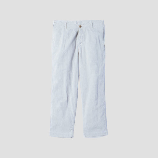 LINEN COTTON CANVAS TROUSERS
